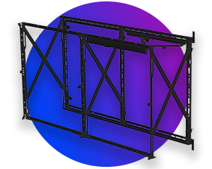 Uchwyt ścienny Philips PLW1002/00 2x2 LED chowany w ścianę wideo