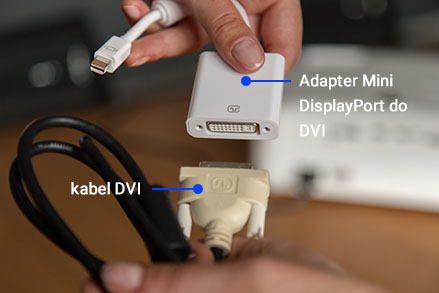 Adapter Mini DisplayPort do DVI Adapter Mini DisplayPort do DVI