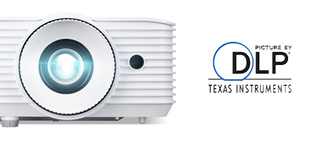 DLP a logo Texas Instruments Technology na projektorach