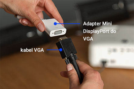 Adapter Mini DisplayPort do VGA Adapter Mini DisplayPort do VGA