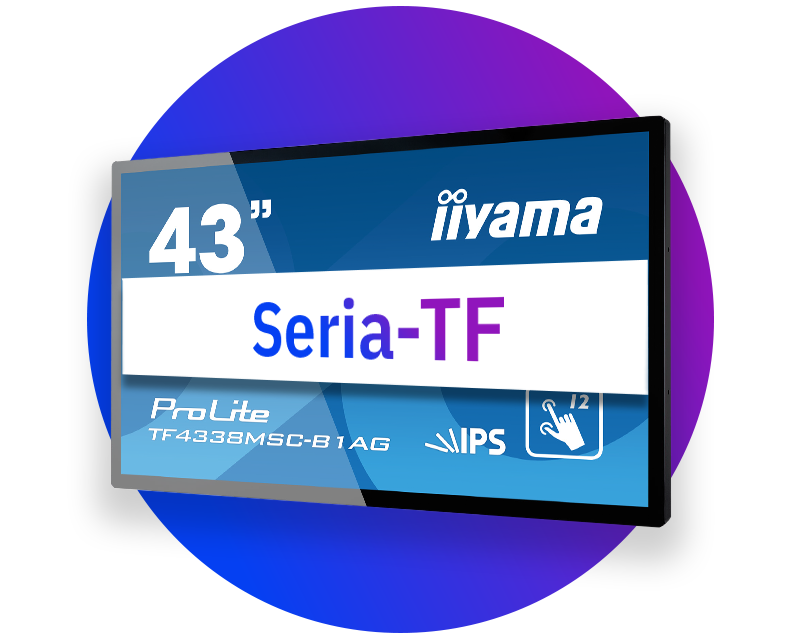 monitory iiyama z otwartą ramą (seria TF)